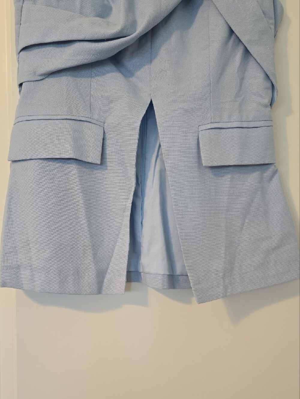 Commense Light Blue Draped Sleeveless Vest Top Size S NWT - Picture 4 of 14